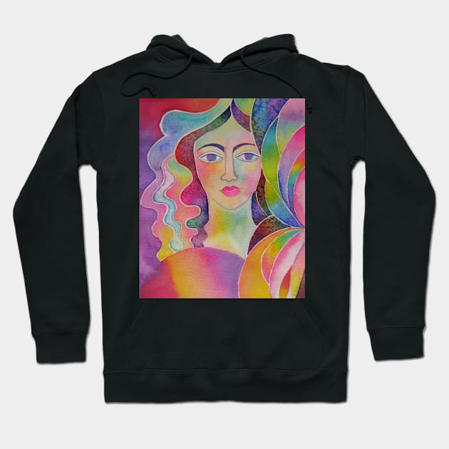 Painted lady Hoodie by karincharlotte